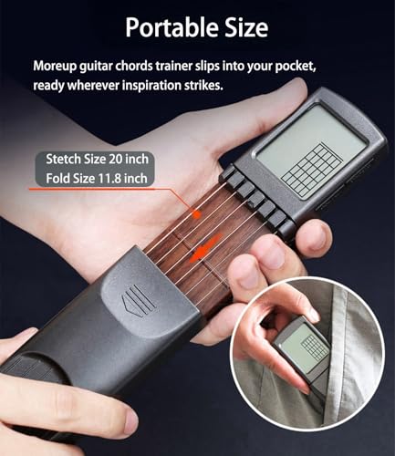 Pocket Guitar Chord Practice Tool with Rotatable Chords Chart C120367