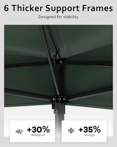 Pop Up Gazebo Tent with Mosquito Netting, Water & UV Resistant - Khaki J83860