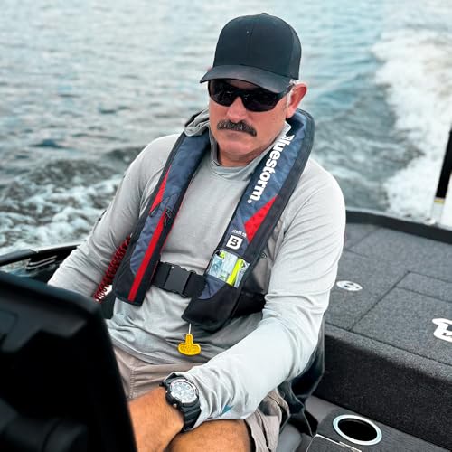 BLUESTORM Atmos 40 Inflatable PFD Life Jacket for Adults, USCG Approved T664265