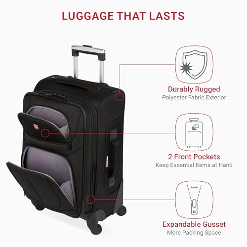 SwissGear Sion Softside Expandable Roller Luggage 3 Piece Set N784870