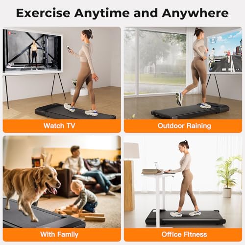 SupeRun Walking Pad, Under Desk Treadmill with Remote Control, 2.5 HP Y8357