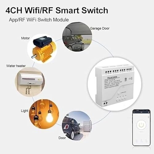Zigbee 4CH DC7-32V USB Relay Smart Switch Module, Tuya APP Remote Control V113