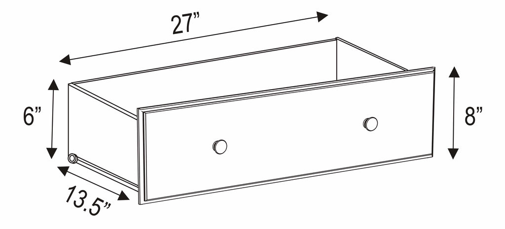 Palace Imports 5-Drawer Solid Wood Chest, Java H145528
