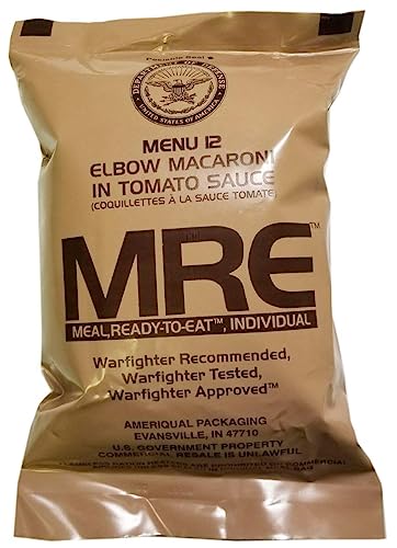 6 Packs Vegetarian MRE Military Field Ration Survival Food S4848