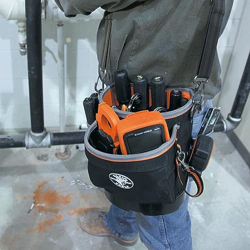 Klein Tools 55419SP-14 Tool Bag with Shoulder Strap, 14 Pockets O8402