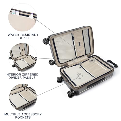 Travelpro Platinum Elite Hardside Expandable Carry-On Luggage, 8 Wheel Spinner, TSA Lock, 20-Inch X826544
