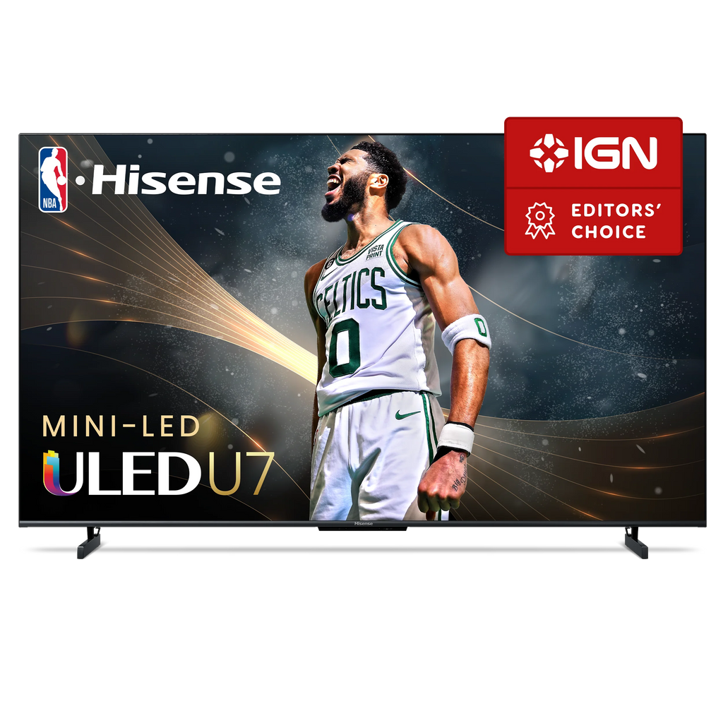 Hisense 75" Class U7 Series Mini-LED ULED 4K UHD Google Smart TV (75U7K) - QLED, Native 144Hz, 1000-Nit, Dolby Vision IQ, Full Array Local Dimming, Game Mode Pro