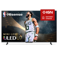 Hisense 75" Class U7 Series Mini-LED ULED 4K UHD Google Smart TV (75U7K) - QLED, Native 144Hz, 1000-Nit, Dolby Vision IQ, Full Array Local Dimming, Game Mode Pro