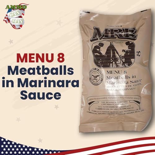 MRE Emergency Food Rations Assorted Flavors (Pack of 4) X1915