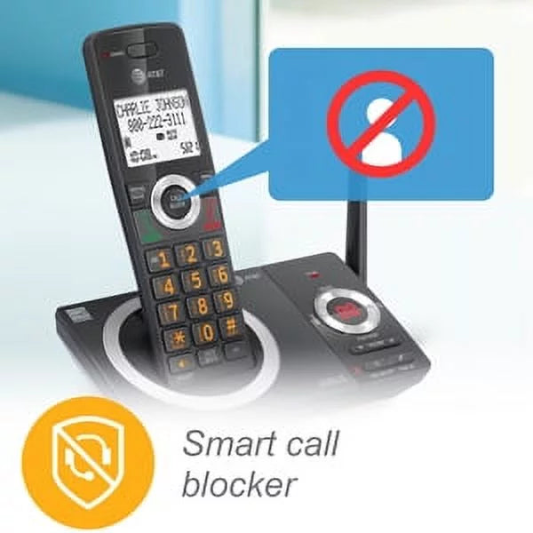 AT&T 2-Handset Expandable Cordless Phone with Answering System, CL82219 Y967421