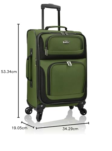 U.S. Traveler Rio Expandable Carry-on Luggage, Orange R95197