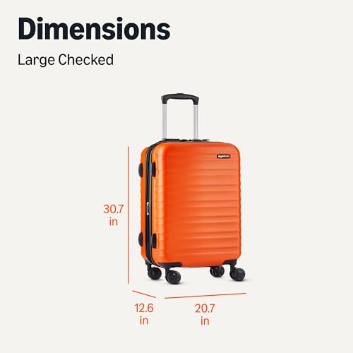 Amazon Basics 21" Hardside Carry-On Luggage with Wheels, Expandable, Black L489