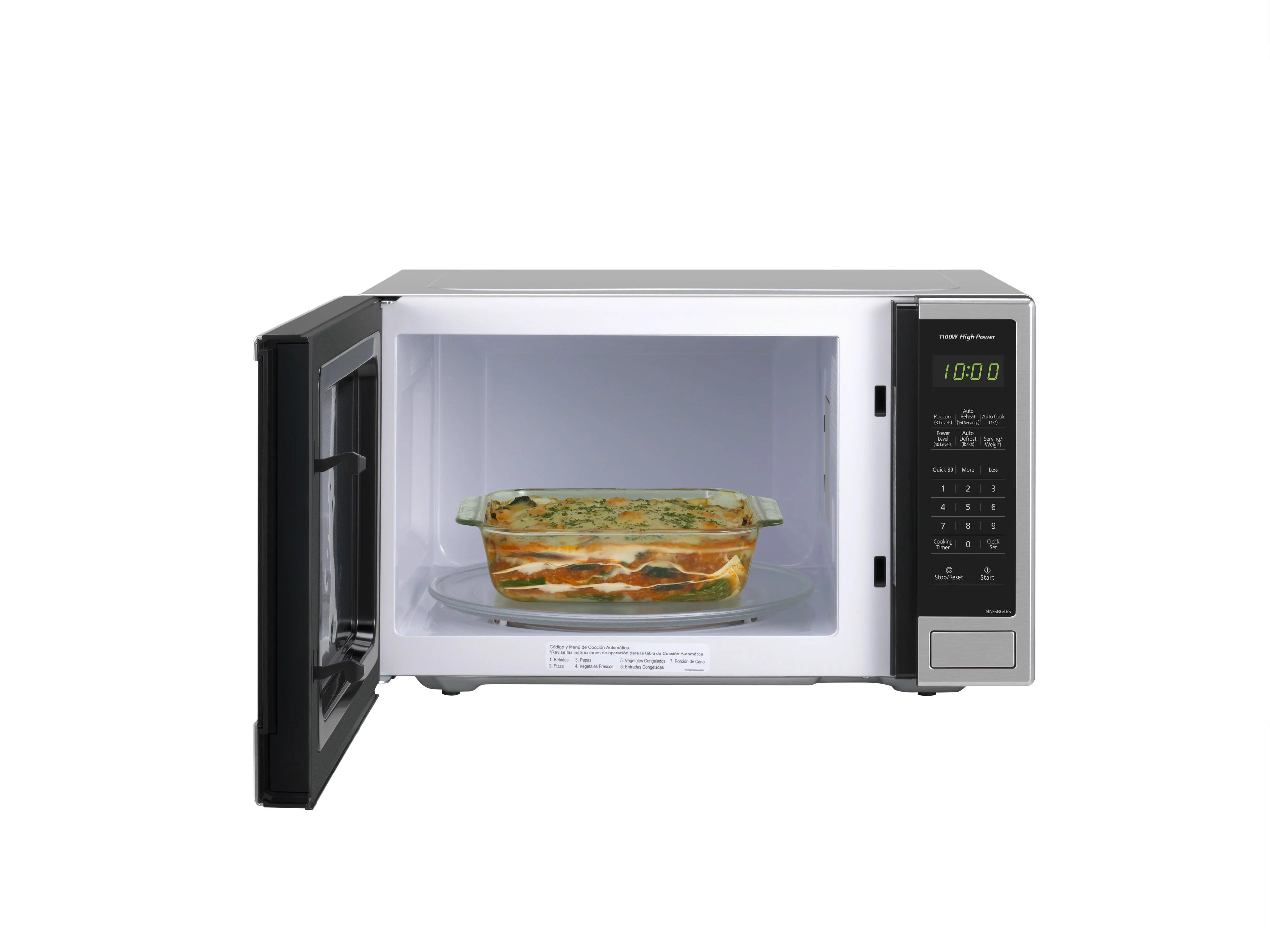 Panasonic 1.3 Cu. Ft. 1100W Countertop Microwave Oven with Genius Sensor E689