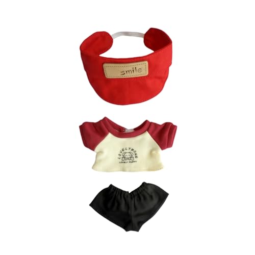 17cm Doll Clothes Set, 5 Pieces Casual Outfit for 6.7in Dolls G33820