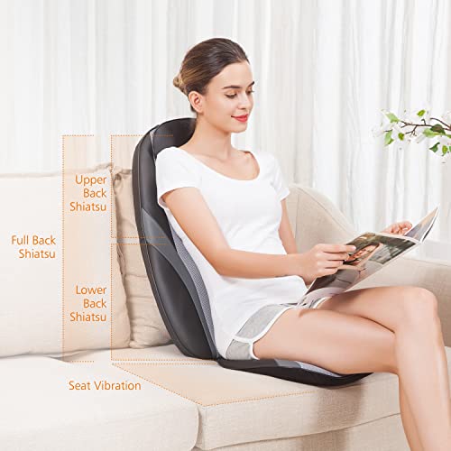 Snailax Shiatsu Massage Cushion with Heat for Home Office I743