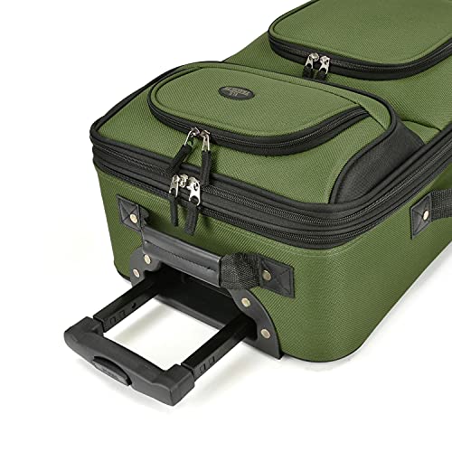 U.S. Traveler Rio Expandable Carry-on Luggage, Orange R95197