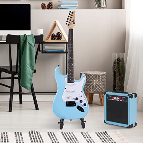 LyxPro Electric Guitar 39" Beginner Starter Kit with 20W Amp, Black B69338