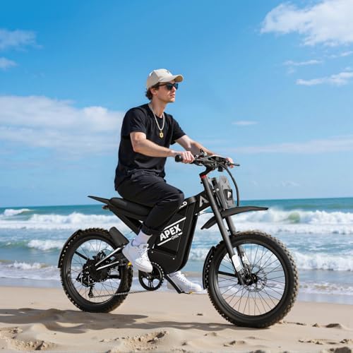 Electric Dirt Bike for Adults with 1440Wh Battery, 40 MPH, 80 Miles Range O56518