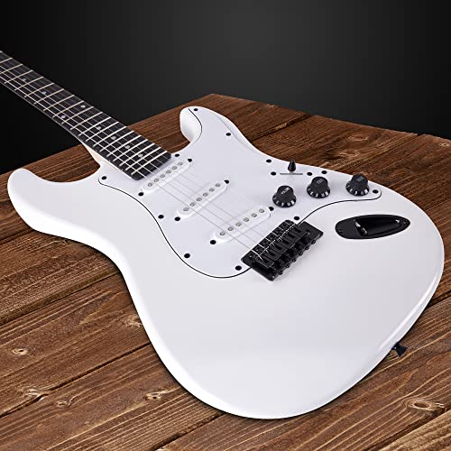 LyxPro Electric Guitar 39" Beginner Starter Kit with 20W Amp, Black B69338