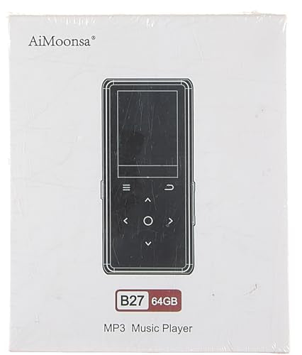 AiMoonsa 64GB Bluetooth MP3 Player with Speaker, FM Radio & Voice Recorder P7346