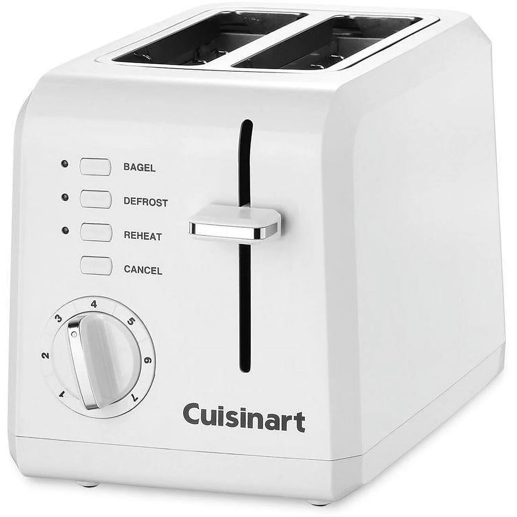 Cuisinart 2-Slice Compact Plastic Toaster, White U9339