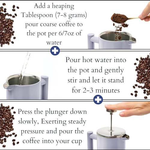 Mixpresso Stainless Steel French Press Coffee Maker 27 Oz T829384