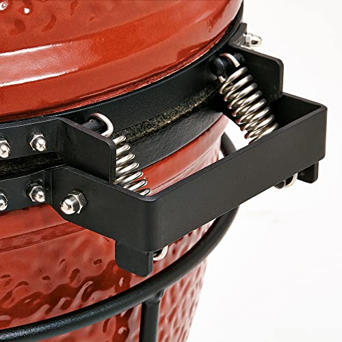 Kamado Joe Joe Jr 13.5-inch Portable Ceramic Charcoal Grill, Red M736033