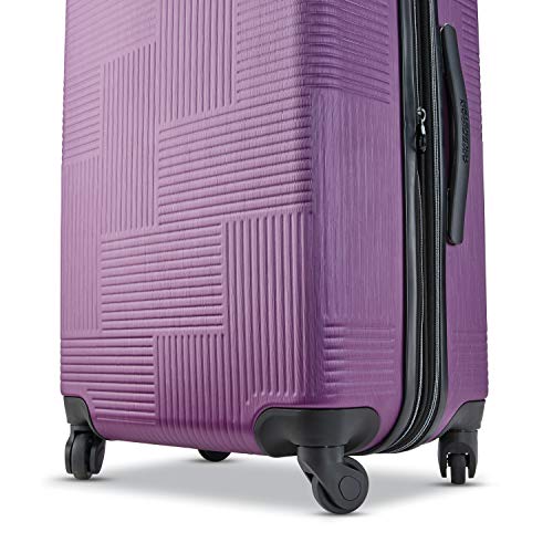 American Tourister Stratum XLT Expandable Hardside Luggage with Spinner Wheels, Jet Black, Carry-On 21-Inch E7418