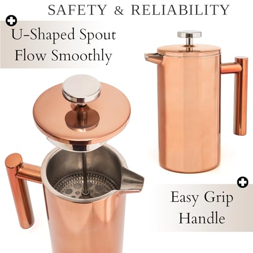 Mixpresso Stainless Steel French Press Coffee Maker 27 Oz T829384