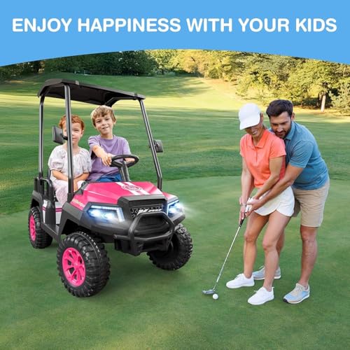 R9 24V Kids Golf Cart 4 Seats 4WD Electric Car with Remote Control L1939