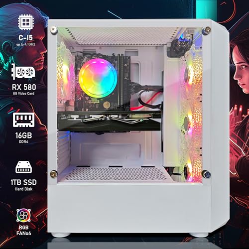 STGAubron Gaming PC Desktop, GeForce RTX 2060 Super, Intel Core i7, 16G DDR4, 1T SSD, Windows 11 Z1287