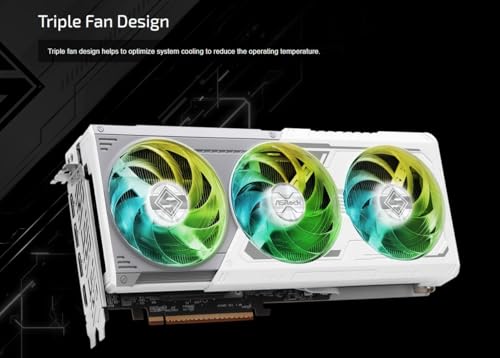 ASRock AMD Radeon RX 9070 XT Steel Legend 16GB White Graphics Card P321244