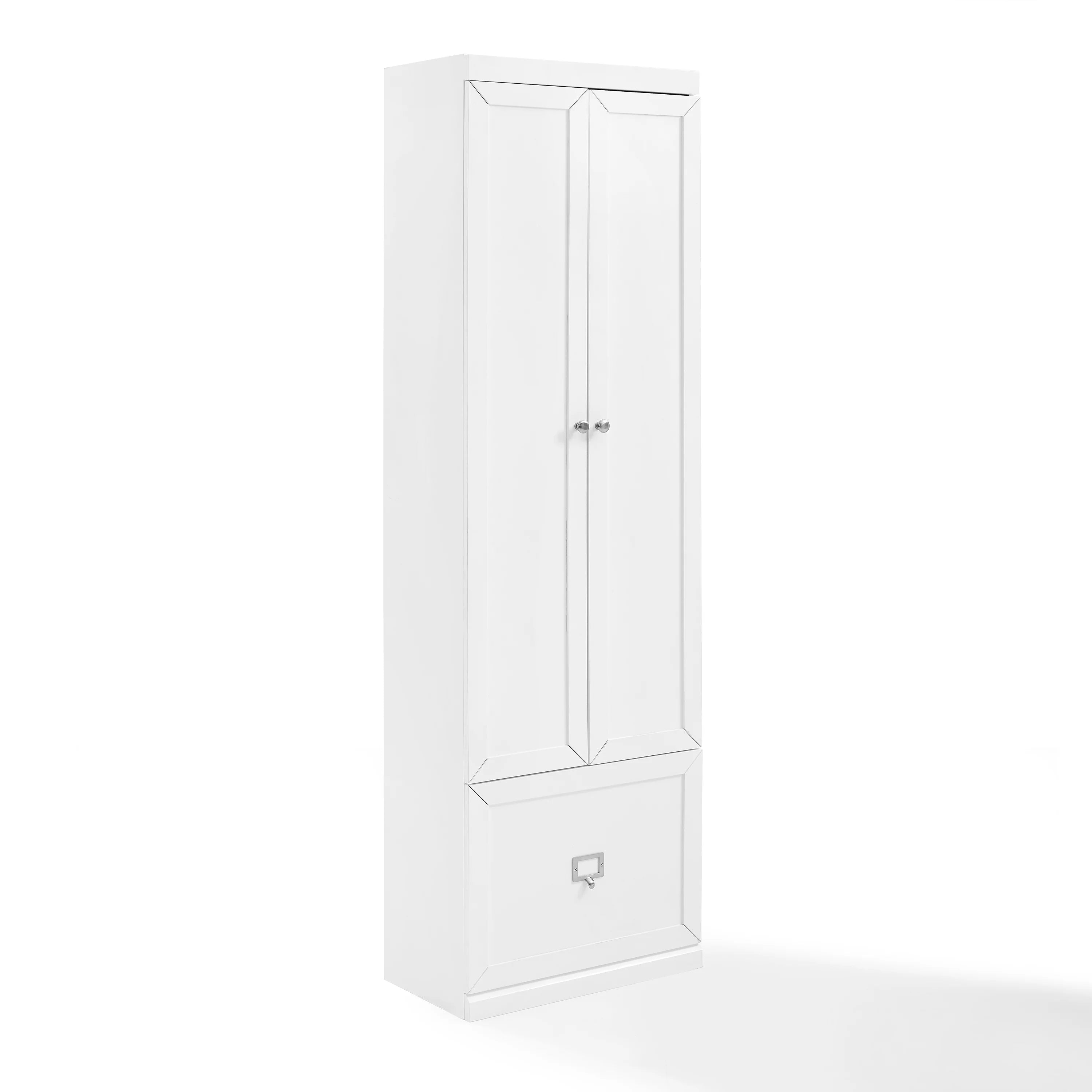 Crosley Furniture Harper Wood Convertible Pantry Closet White M28437