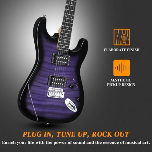 Ktaxon 39 Inch Electric Guitar Kit with 20W Amp, Bag, Strap, Cable, Accessories W1993