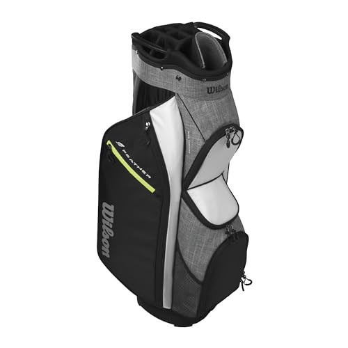 Wilson Feather Golf Cart Bag - Black/Grey/Red V219140
