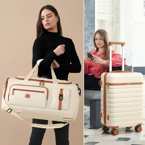 Luggage Sets 3 Piece, Carry On 20 Inch Hardside Suitcase with Spinner Wheels and TSA Lock J67858