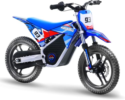 AIII Electric Dirt Bike for Kids 3-7, 12-Inch Off-Road Tires, Red X89100