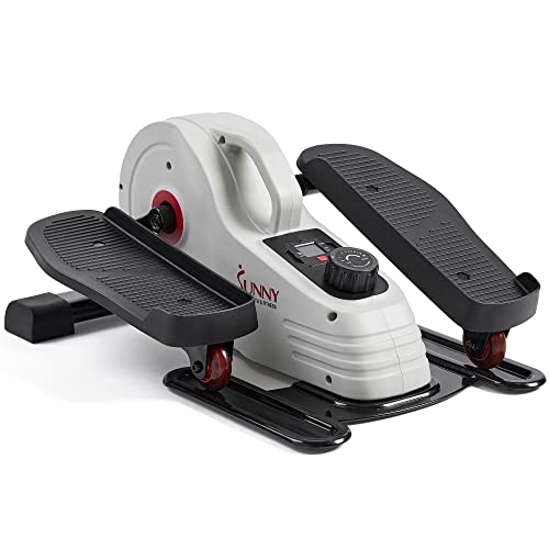 Sunny Health & Fitness Under Desk Elliptical Exerciser, Magnetic, Pink Y689540