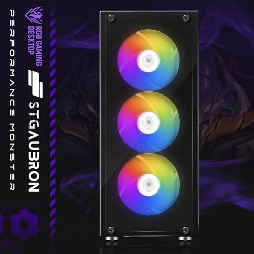 STGAubron Gaming PC Desktop, GeForce RTX 2060 Super, Intel Core i7, 16G DDR4, 1T SSD, Windows 11 Z1287