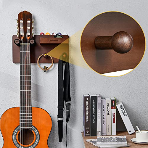 Donner Guitar Wall Mount Shelf with Pick Holder and 2 Hooks D648563