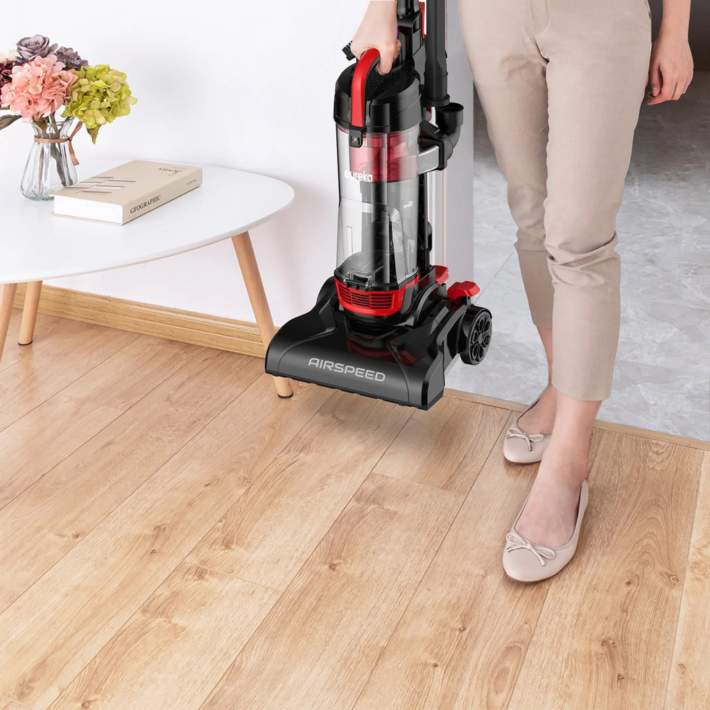 Eureka AirSpeed Compact Bagless Upright Vacuum Cleaner, Red Q444