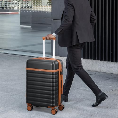 Luggage Sets 3 Piece, Carry On 20 Inch Hardside Suitcase with Spinner Wheels and TSA Lock J67858