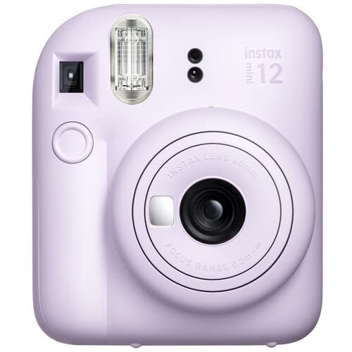 Fujifilm Instax Mini 12 Instant Camera Pastel Blue with 40 Sheets Film Bundle R3418