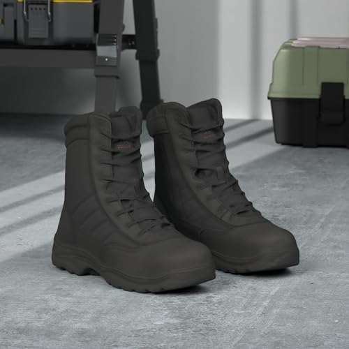 NORTIV 8 Men's Steel Toe Work Boots Slip Resistant V746852