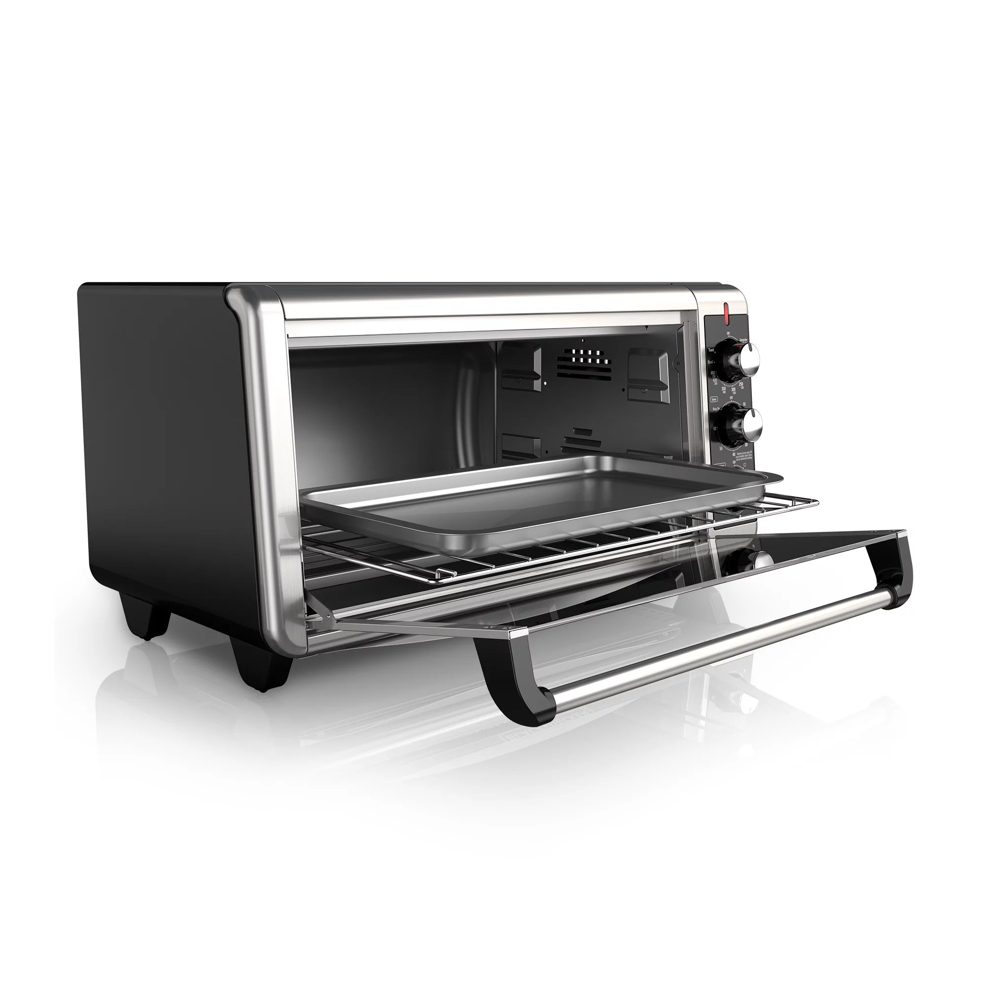 BLACK+DECKER 8 Slice Extra-Wide Stainless Steel Toaster Oven P334
