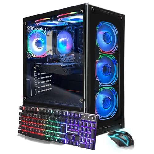 STGAubron Gaming PC Desktop, GeForce RTX 2060 Super, Intel Core i7, 16G DDR4, 1T SSD, Windows 11 Z1287