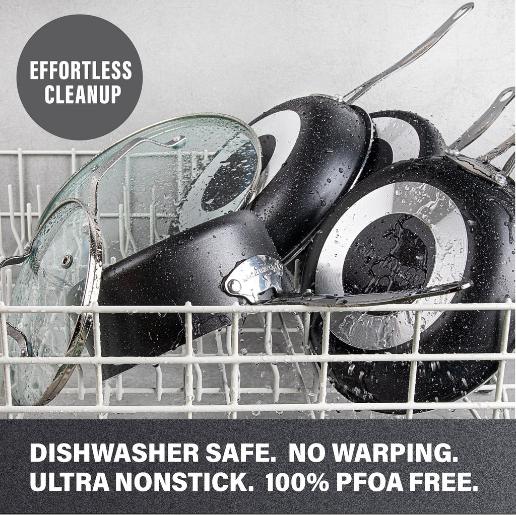 Granite Stone 15 Piece Non-stick Cookware Set, Black V295
