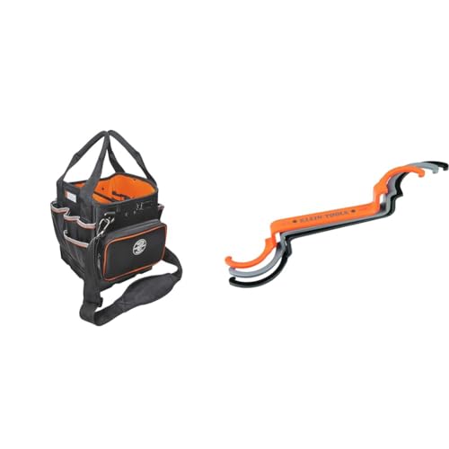 Klein Tools 55419SP-14 Tool Bag with Shoulder Strap, 14 Pockets O8402