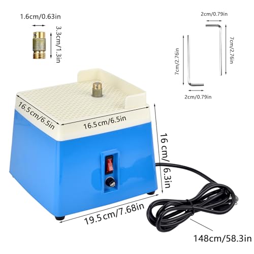 Portable Glass Grinder Machine with 5/8" Bit for Stained Glass DIY H625