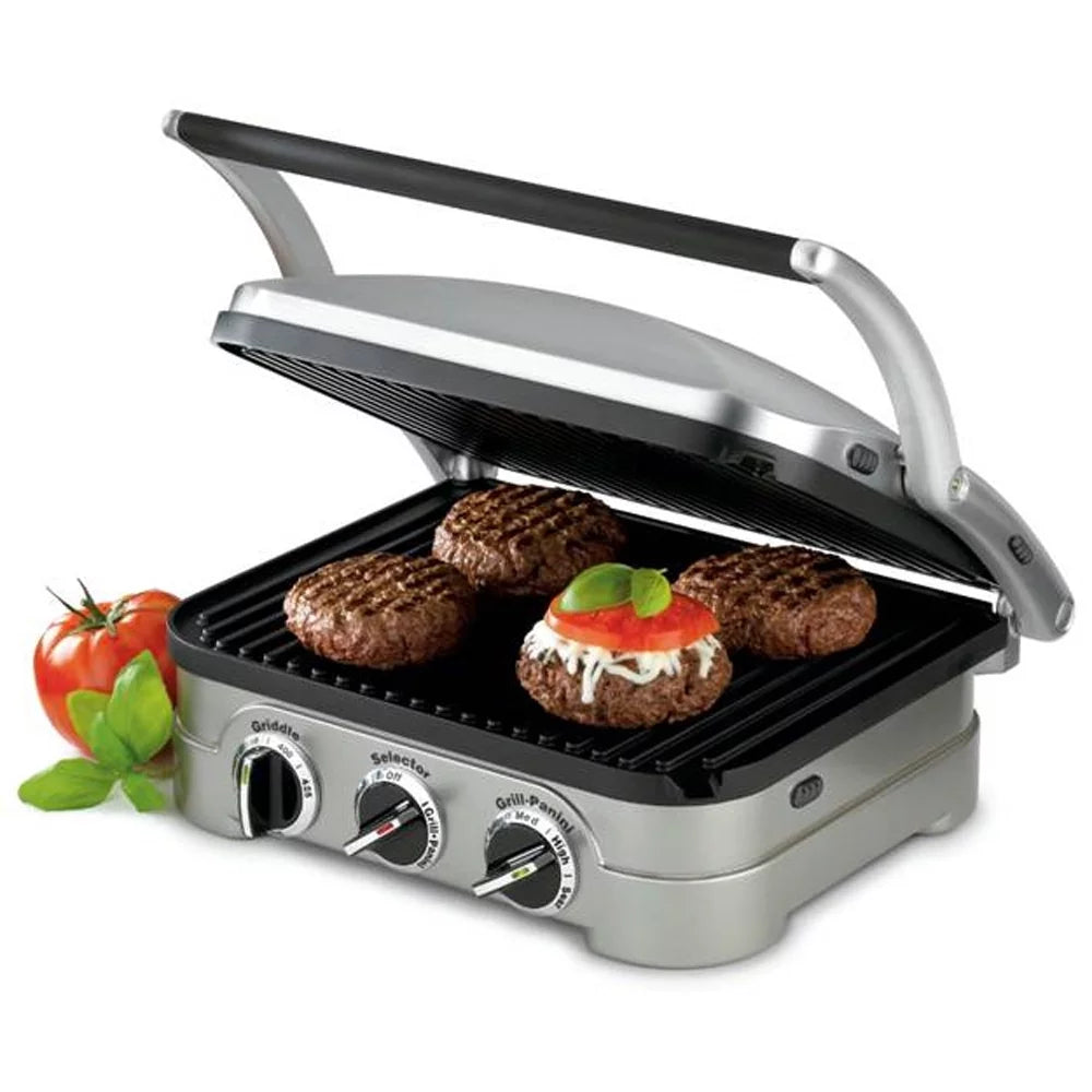 Cuisinart Multifunctional Griddle, Grill and Panini Press with Deco Gear Spice Mill D1919